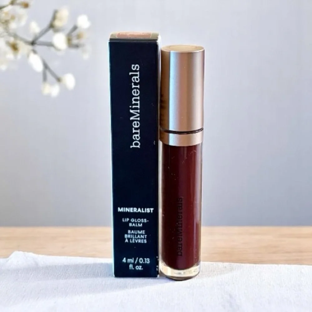 💎 bareMinerals MINERALIST Lip Gloss-Balm in Color Enlightenment Full-Size New